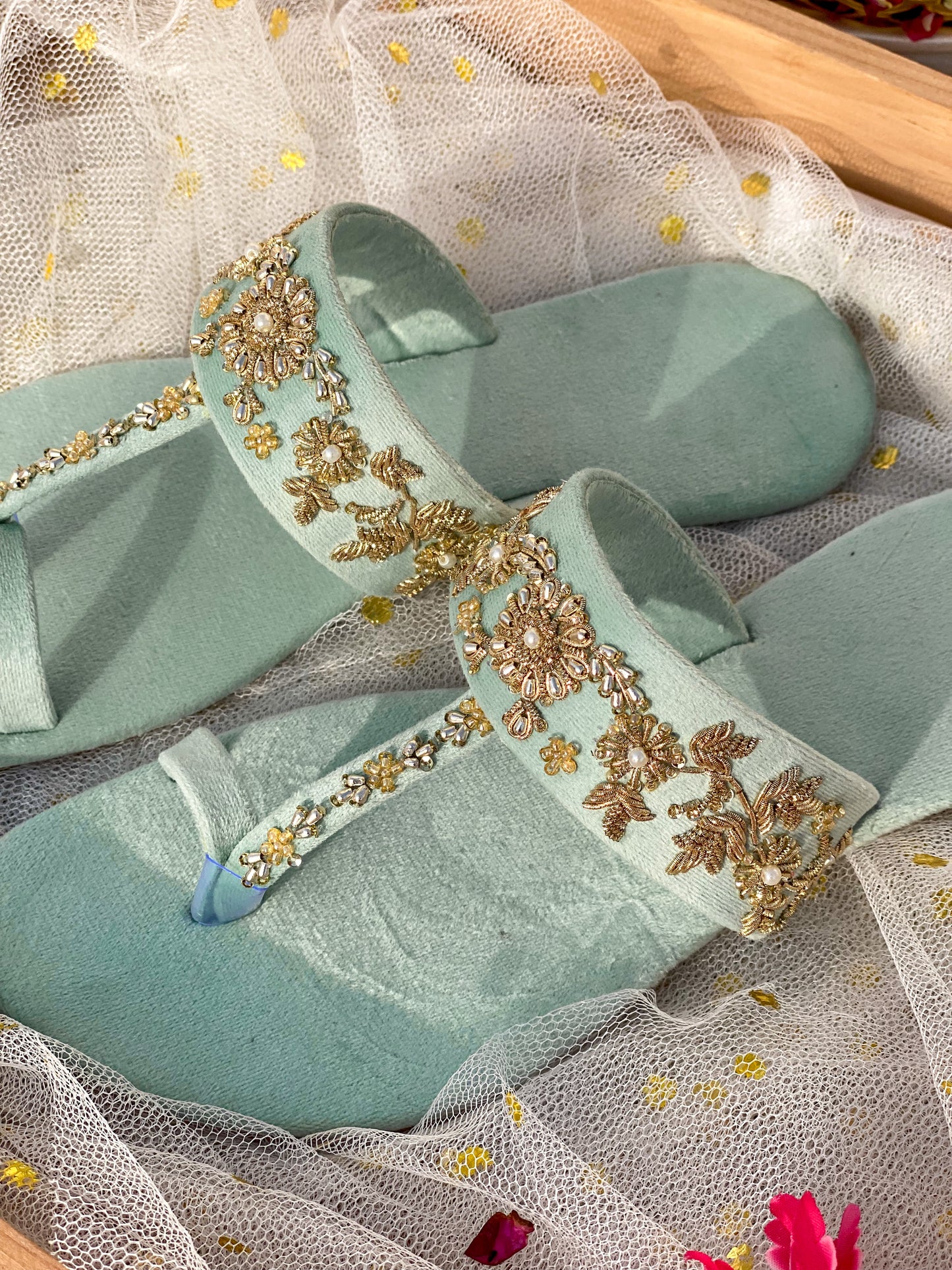 RANI AQUA (GOLDEN WORK)