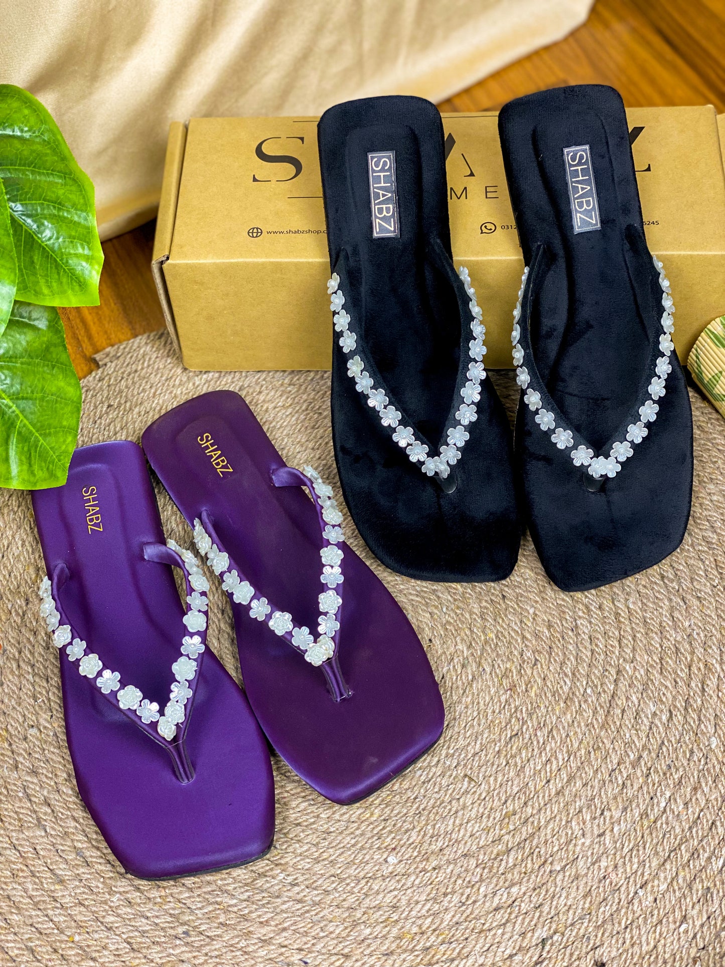 PLUM SPLASH FLIP-FLOP