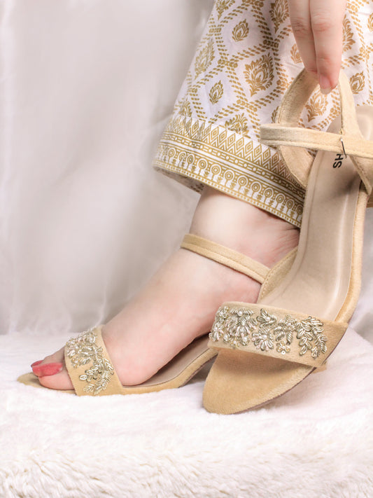 JEWEL GOLD HEEL