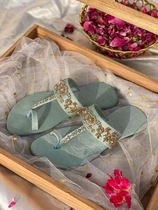RANI AQUA (GOLDEN WORK)